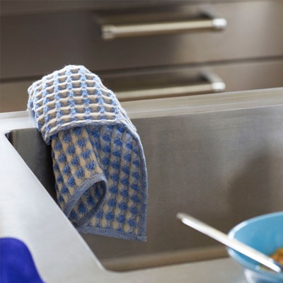 헤이 Twist Dish Cloth &amp; Towel Set of 4  트위스트 디시 타올  스카이 블루 (540804)