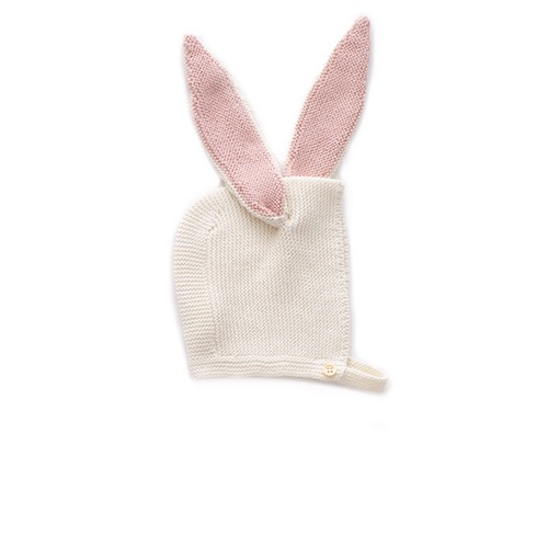 우프 22SS bunny bonnet (white)